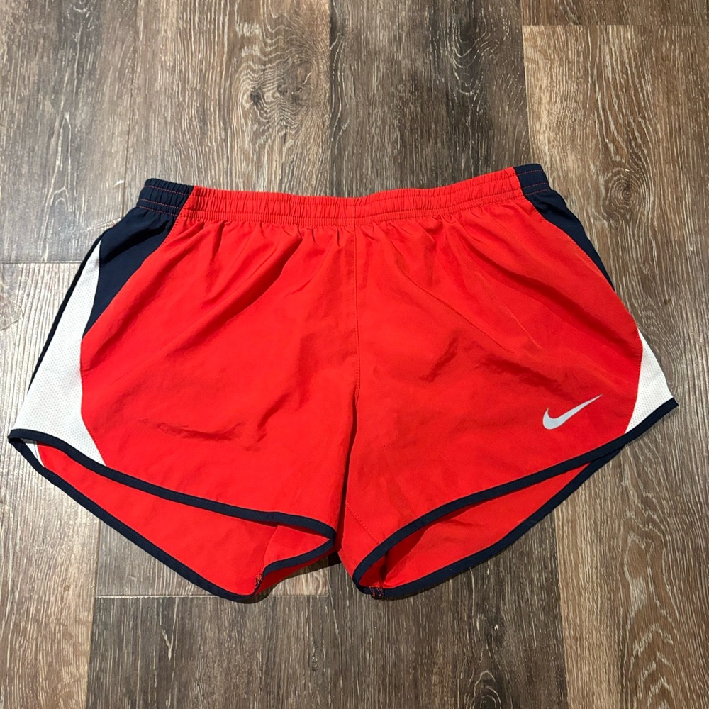 red nike athletic shorts